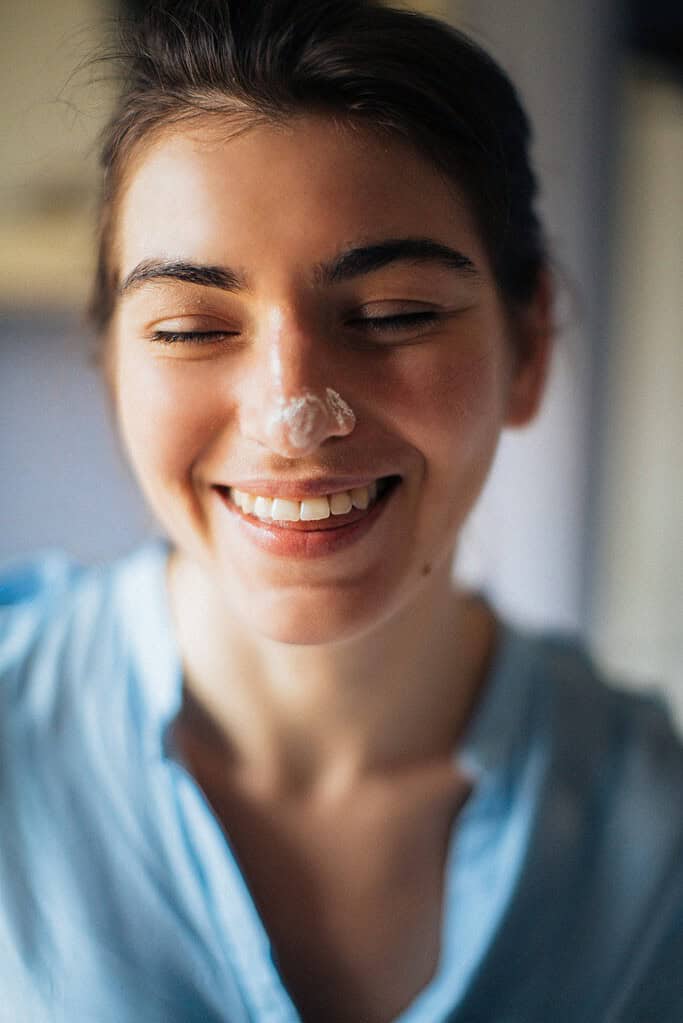 a smiling woman