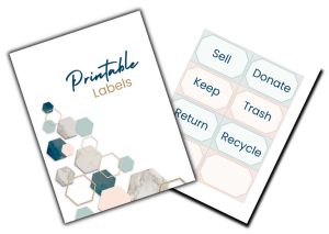 Printable Labels for Sorting & Organization