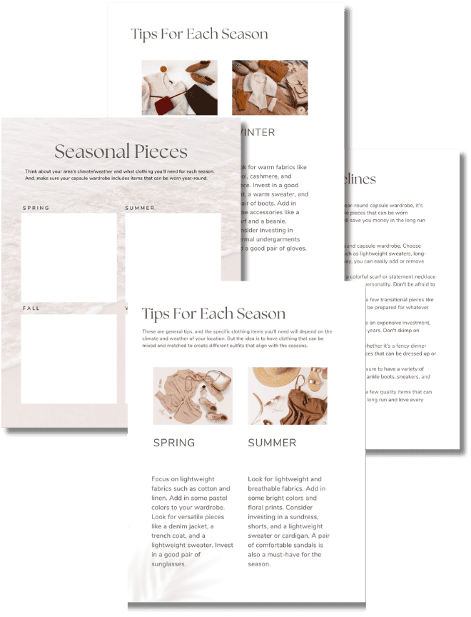 Seasonal Guidelines