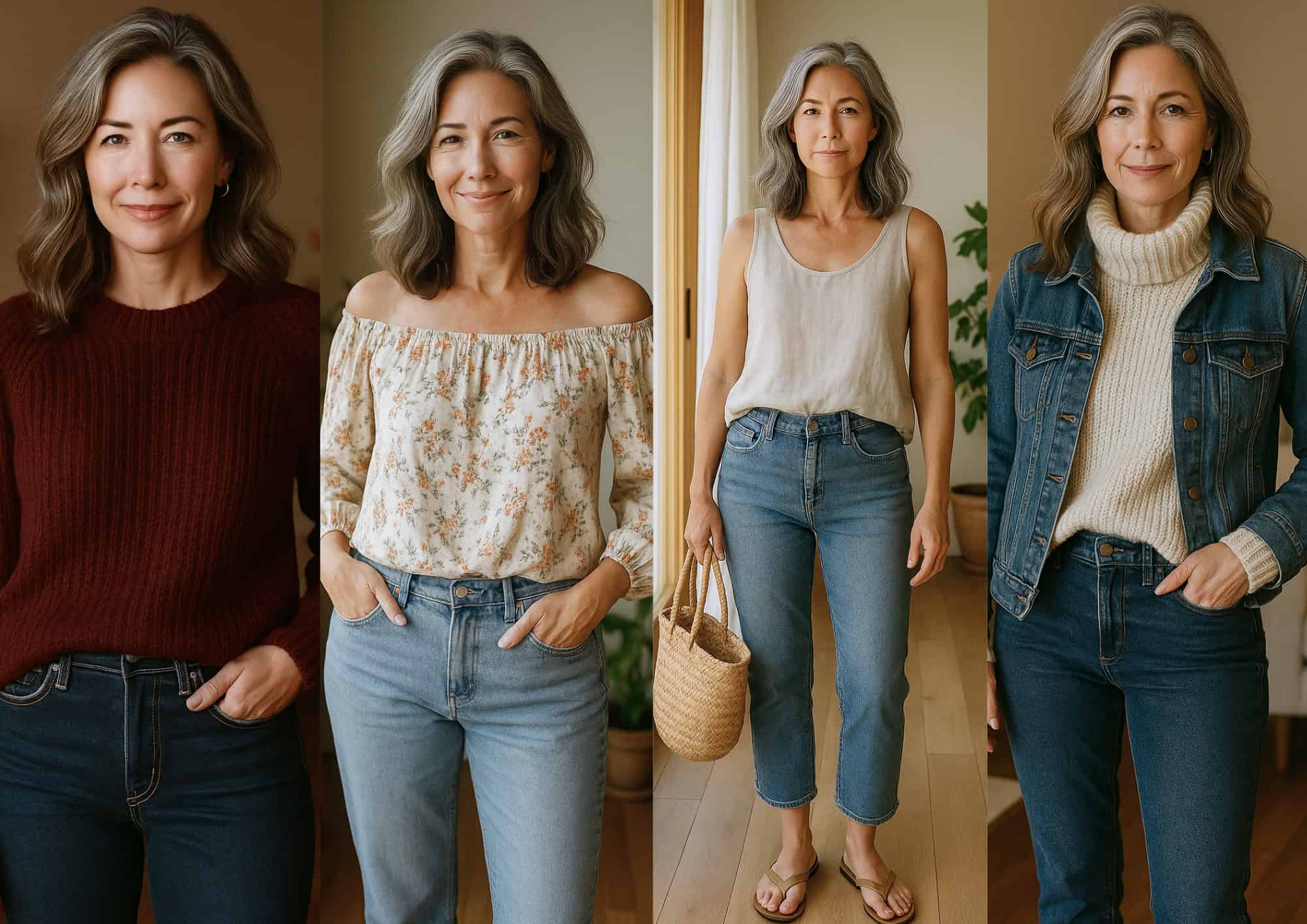 Ageless Style Tips On How To Rock Jeans Over 50 Ageless Style Tips On How To Rock Jeans Over 50