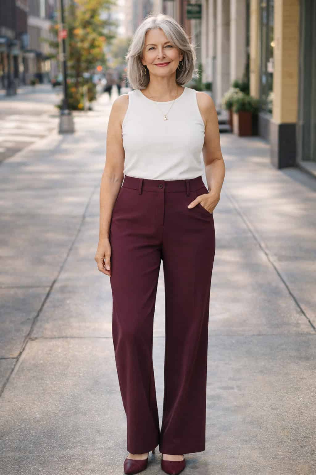 Rise and waistband of pants