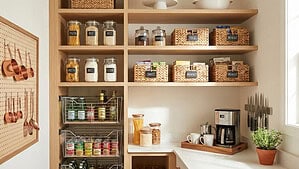 An organized kitchen