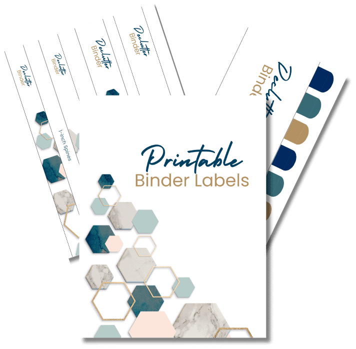 Printable Binder Labels & Divider Tabs