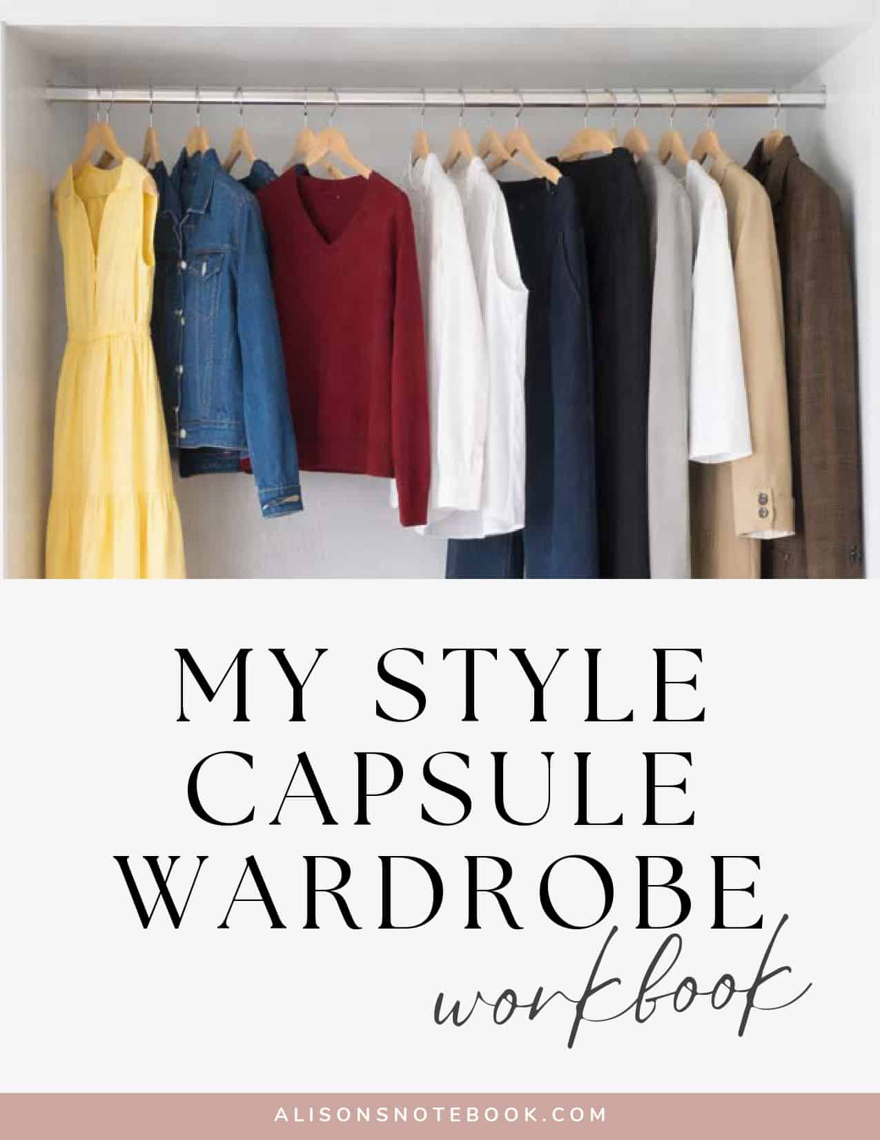 My-Style Capsule Wardrobe Workbook — Fill-able Edition cover