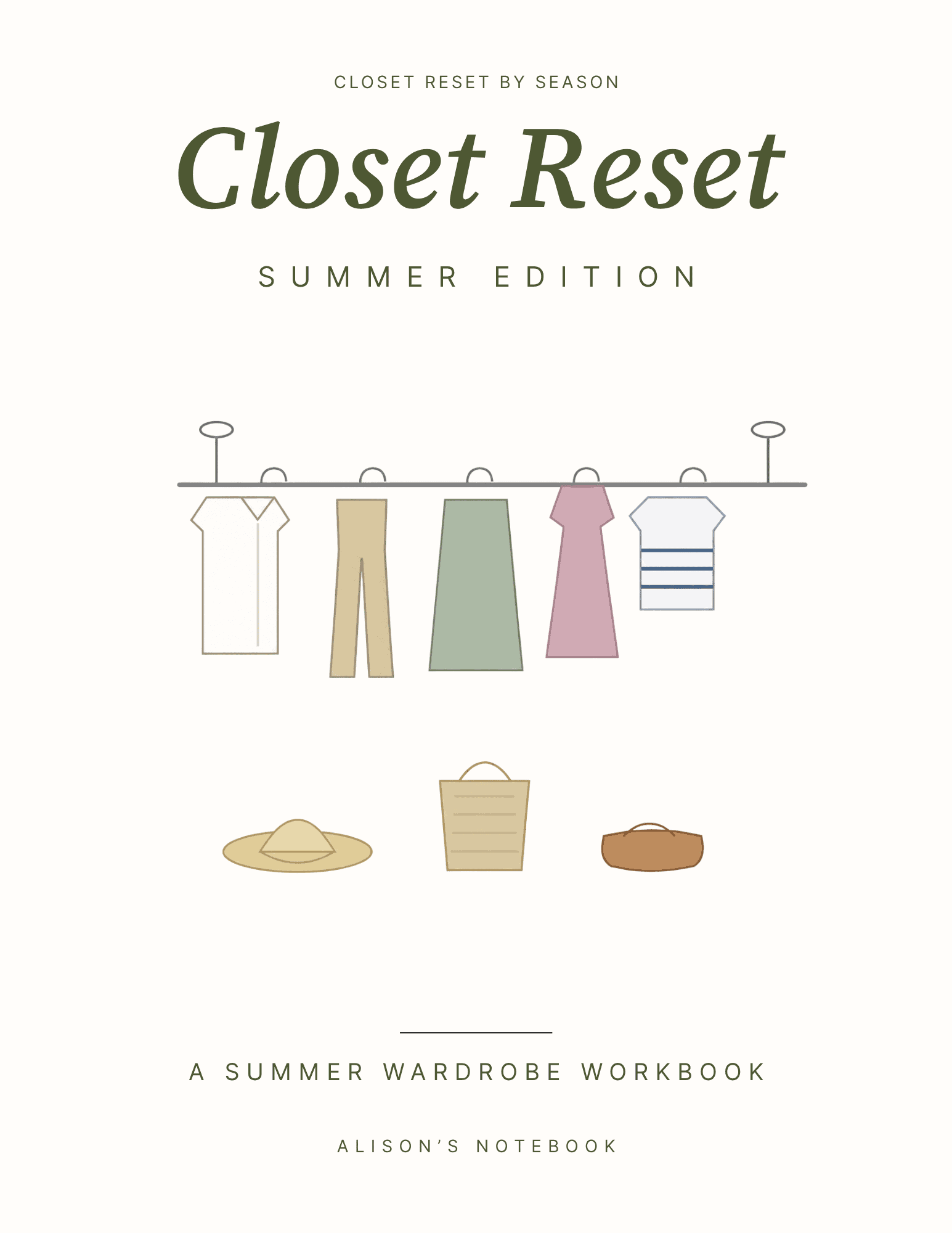 Closet Reset Summer Edition workbook cover