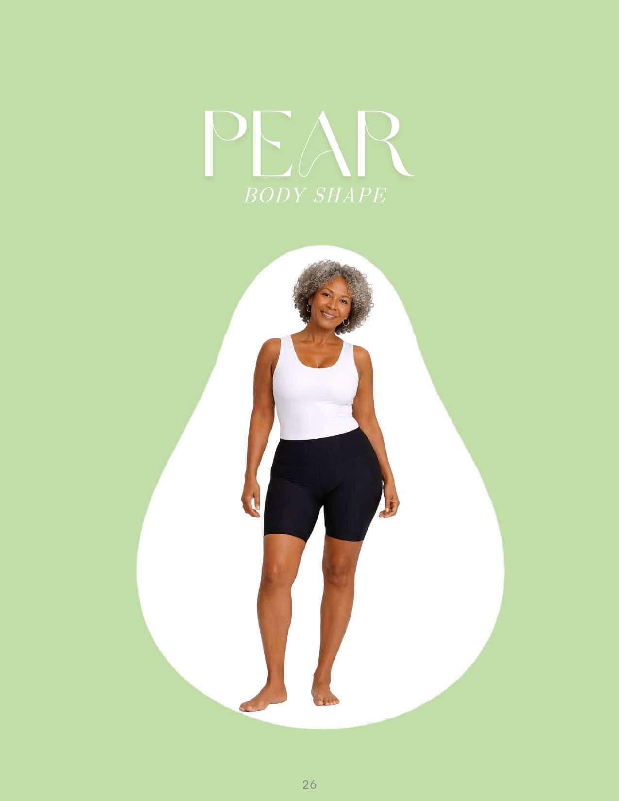 Pear body shape section