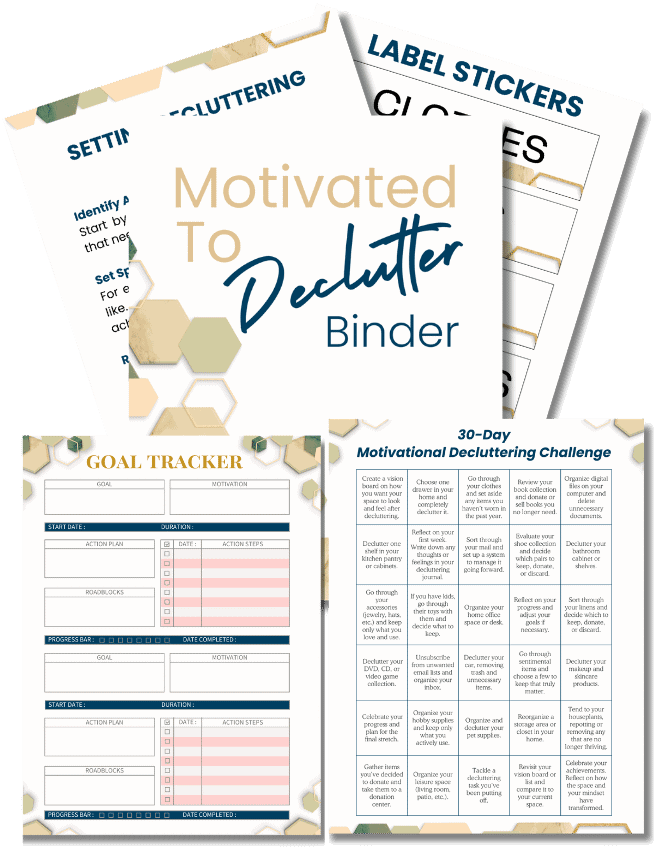 The Motivated to Declutter Binder