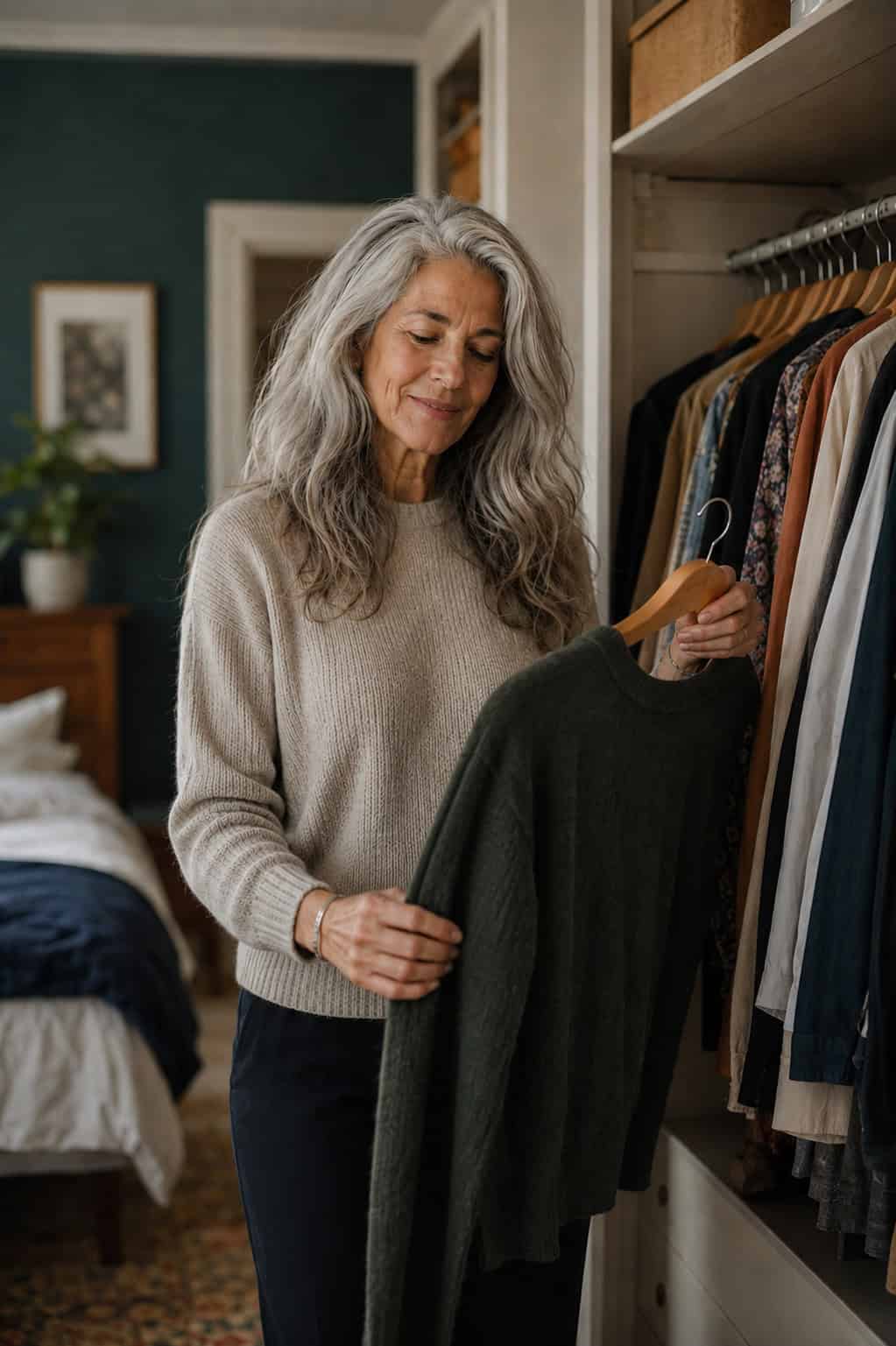 A closet styled with the workbook